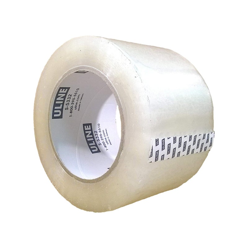 ULINE Packing Tape, 3 Inch X 110 Yard 2.6 Mil Crystal Clear Industrial Plus Tape by Uline, Pack of 4 - Image 2